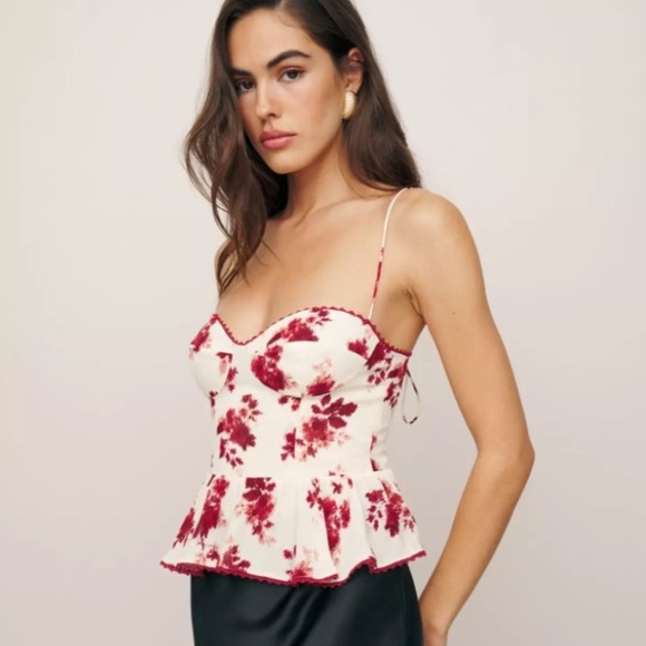 Rihoas Peppi Top Maroon/Cream Size Small Great Condition - Picture 3 of 12